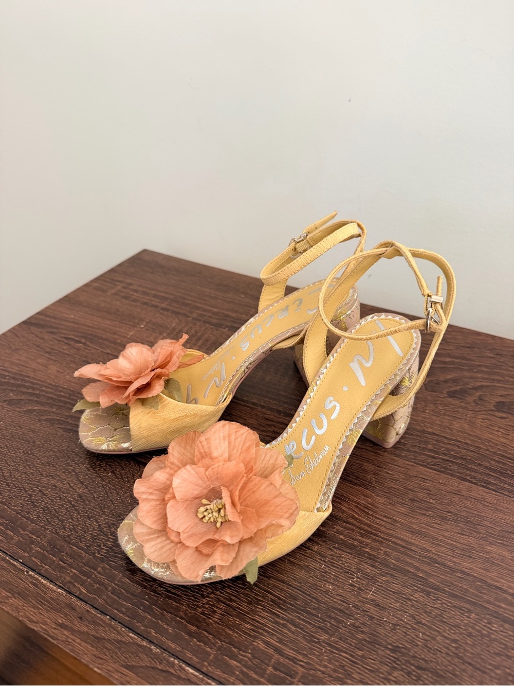 Circus by Sam Edelman Floral Flower Block Heel Sandals